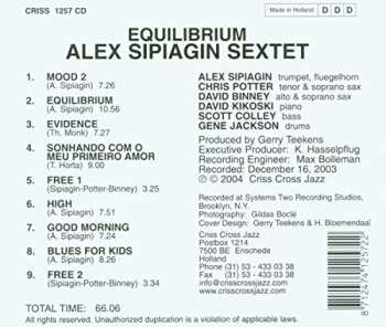 CD Alex Sipiagin: Equilibrium