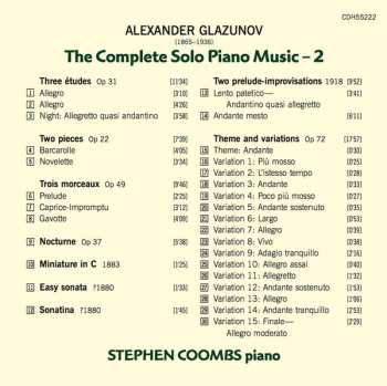 CD Alexander Glazunov: The Complete Solo Piano Music - 2