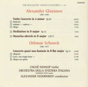 CD Alexander Glazunov: Violin Concertos