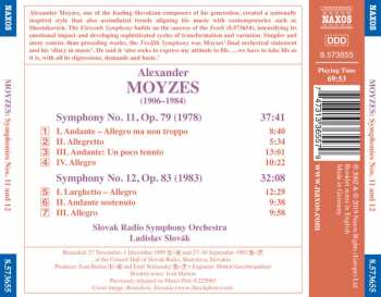 CD Alexander Moyzes: Symphonies Nos. 11 And 12