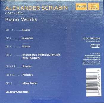 12CD/Caja Alexander Scriabine: 150th Anniversary / Piano Works