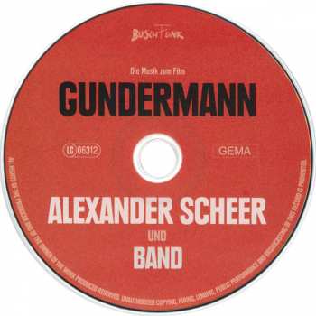 CD Alexander Scheer Und Band: Gundermann (Die Musik Zum Film)