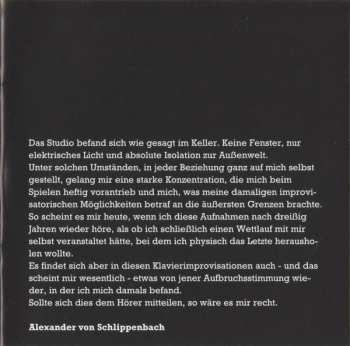CD Alexander von Schlippenbach: Piano Solo '77