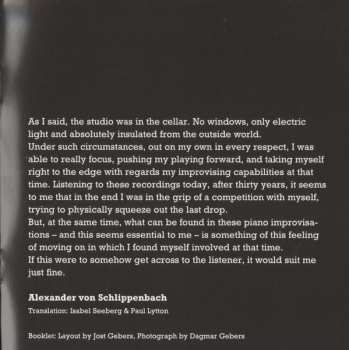CD Alexander von Schlippenbach: Piano Solo '77
