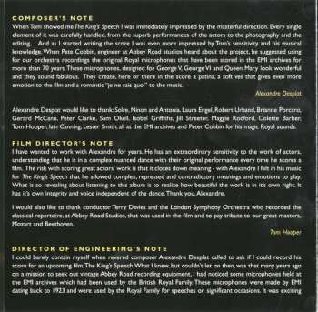 CD Alexandre Desplat: The King's Speech (Original Motion Picture Soundtrack) 