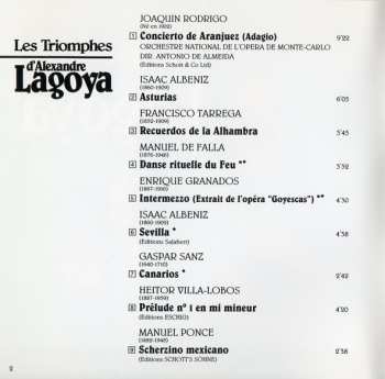 CD Alexandre Lagoya: Les Triomphes D'Alexandre Lagoya