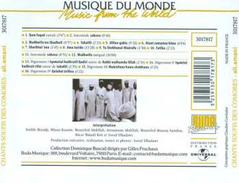 CD Confrérie Ali Amani: Chants Soufis Des Comores / Sufi Songs From The Comoros