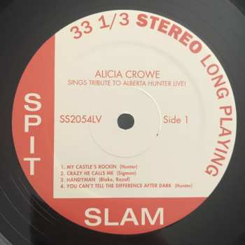 LP Alicia Crowe: Sings Tribute To Alberta Hunter Live!