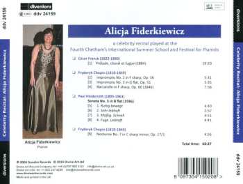 CD César Franck: Plays Piano Music By Franck, Chopin, Hindemith