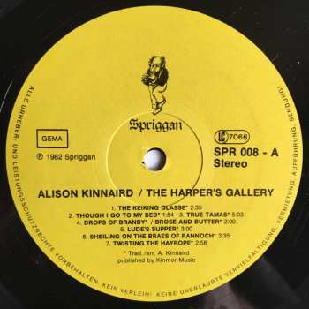 LP Alison Kinnaird: Die Keltische Harfe (The Harper's Gallery)