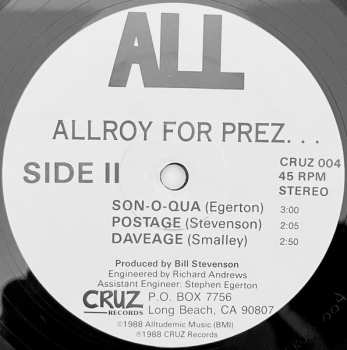 LP ALL: Allroy For Prez