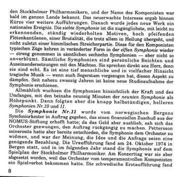 CD Norrköping Symphony Orchestra: Symphony No.7 / Symphony No.11