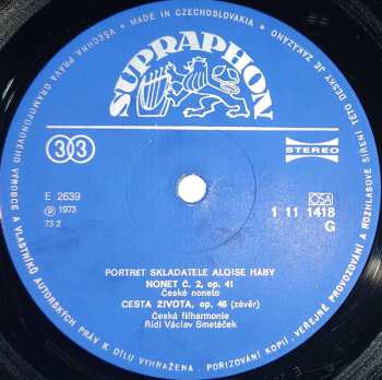 LP Alois Hába: Portrét Skladatele