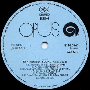 LP Alojz Bouda: Synthesizer Sound
