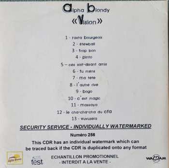 CD Alpha Blondy: Vision