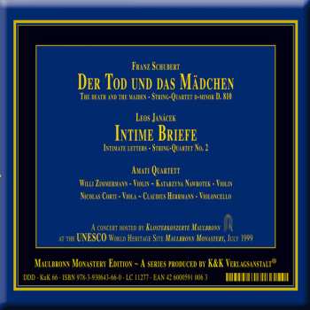 CD Franz Schubert: The Death And The Maiden & Intimate Letters / Der Tod Und Das Mädchen & Intime Briefe