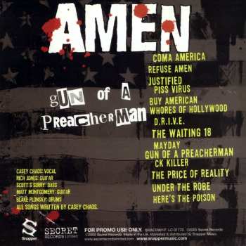 CD Amen: Gun Of A Preacher Man