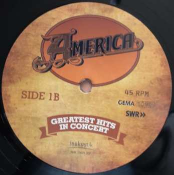2LP America: Greatest Hits - In Concert