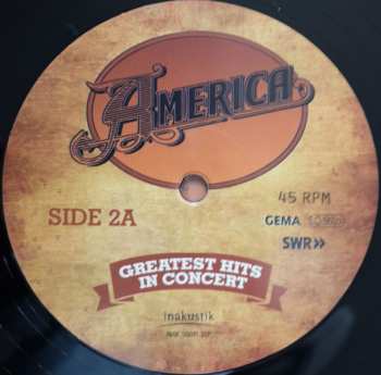 2LP America: Greatest Hits - In Concert