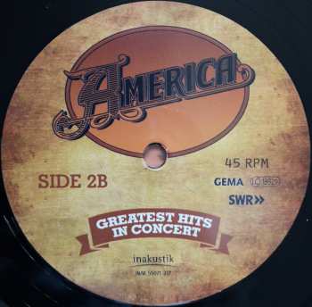 2LP America: Greatest Hits - In Concert