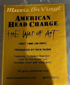 2LP American Head Charge: The War Of Art