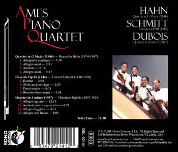 CD Ames Piano Quartet: Hahn—Schmitt—Dubois  