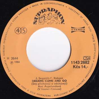 SP Ami Aspelund: Fantasy Dream (Fantazie) / Dreams Come And Go (Sny Přicházejí A Odcházejí)