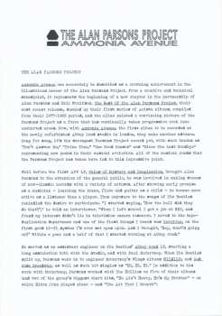 2LP/3CD/Caja/Blu-ray The Alan Parsons Project: Ammonia Avenue DLX | LTD