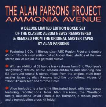 2LP/3CD/Caja/Blu-ray The Alan Parsons Project: Ammonia Avenue DLX | LTD