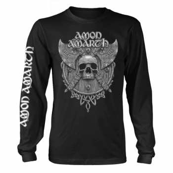 Merch Amon Amarth: Camiseta de manga larga Grey Skull (black)