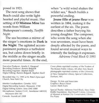 CD Amy Marcy Cheney Beach: Cabildo (An Opera Premiere And Six Short Pieces)