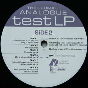 LP Analogue Productions: Ultimate Analogue Test LP LTD