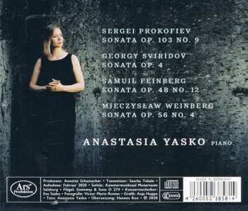 CD Anastasia Yasko: 20th Century Russian Piano Sonatas