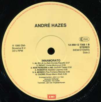 LP André Hazes: Innamorato NUM | LTD | CLR