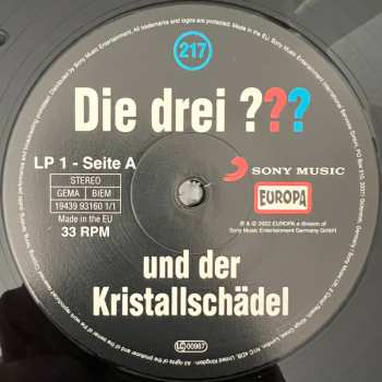 2LP André Marx: Die Drei ??? 217 - Und Der Kristallschädel  LTD