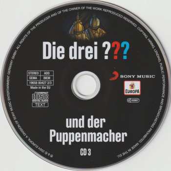 3CD André Marx: Die Drei ??? 225 - Und Der Puppenmacher