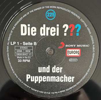 5LP/Caja André Marx: Die Drei ??? 225 - Und Der Puppenmacher CLR | LTD