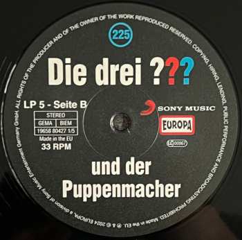 5LP/Caja André Marx: Die Drei ??? 225 - Und Der Puppenmacher CLR | LTD