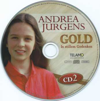 2CD Andrea Jürgens: Gold • In Stillem Gedenken