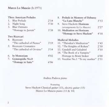 CD Steve Hackett: Andrea Padova Plays Lo Muscio