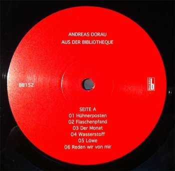 LP/CD Andreas Dorau: Aus Der Bibliotheque