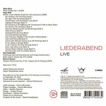CD Richard Strauss: Liederabend
