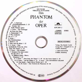 2CD Andrew Lloyd Webber: Das Phantom Der Oper