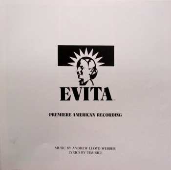 2LP Andrew Lloyd Webber: Evita: Premiere American Recording