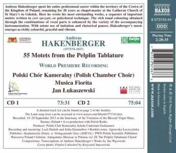 2CD Andrzej Hakenberger: 55 Motets From The Pelplin Tablatur