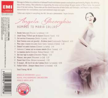 CD Angela Gheorghiu: Homage To Maria Callas - Favourite Opera Arias DLX | LTD