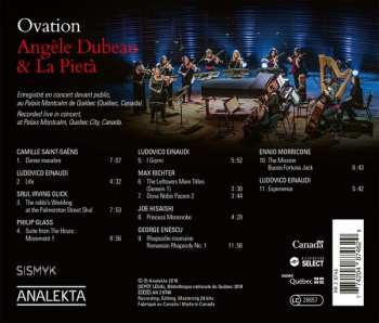 CD Angèle Dubeau: Ovation En Concert / Live DIGI