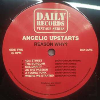 LP Angelic Upstarts: Reason Why?