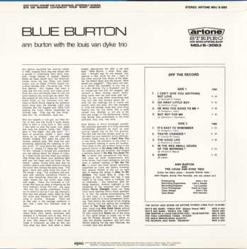 LP Louis Van Dyke Trio: Blue Burton LTD
