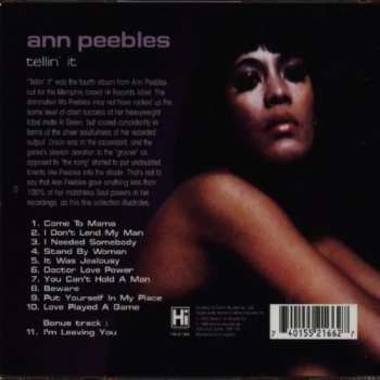 CD Ann Peebles: Tellin' It